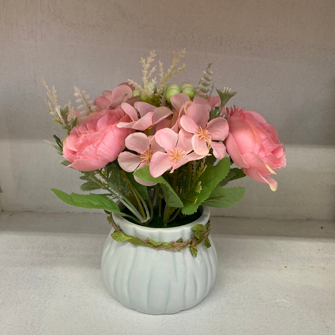 Artificial Plastic Plants Pink Flowers 仿真装饰花