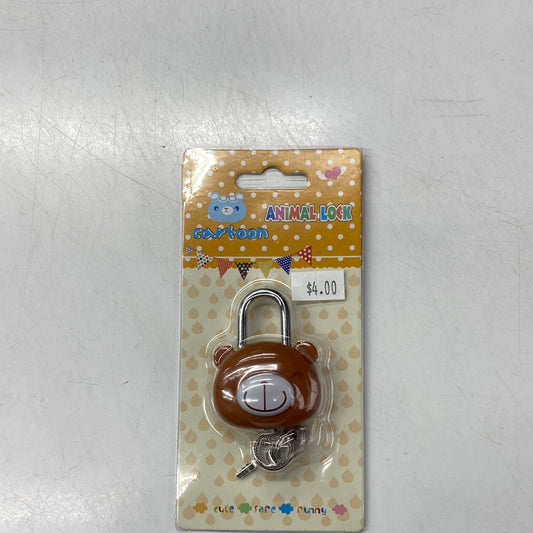 Cute Animal Lock Brown Color