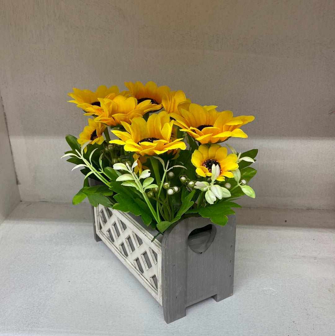 Artificial Plastic Plants Sunflower 仿真太阳花盆栽